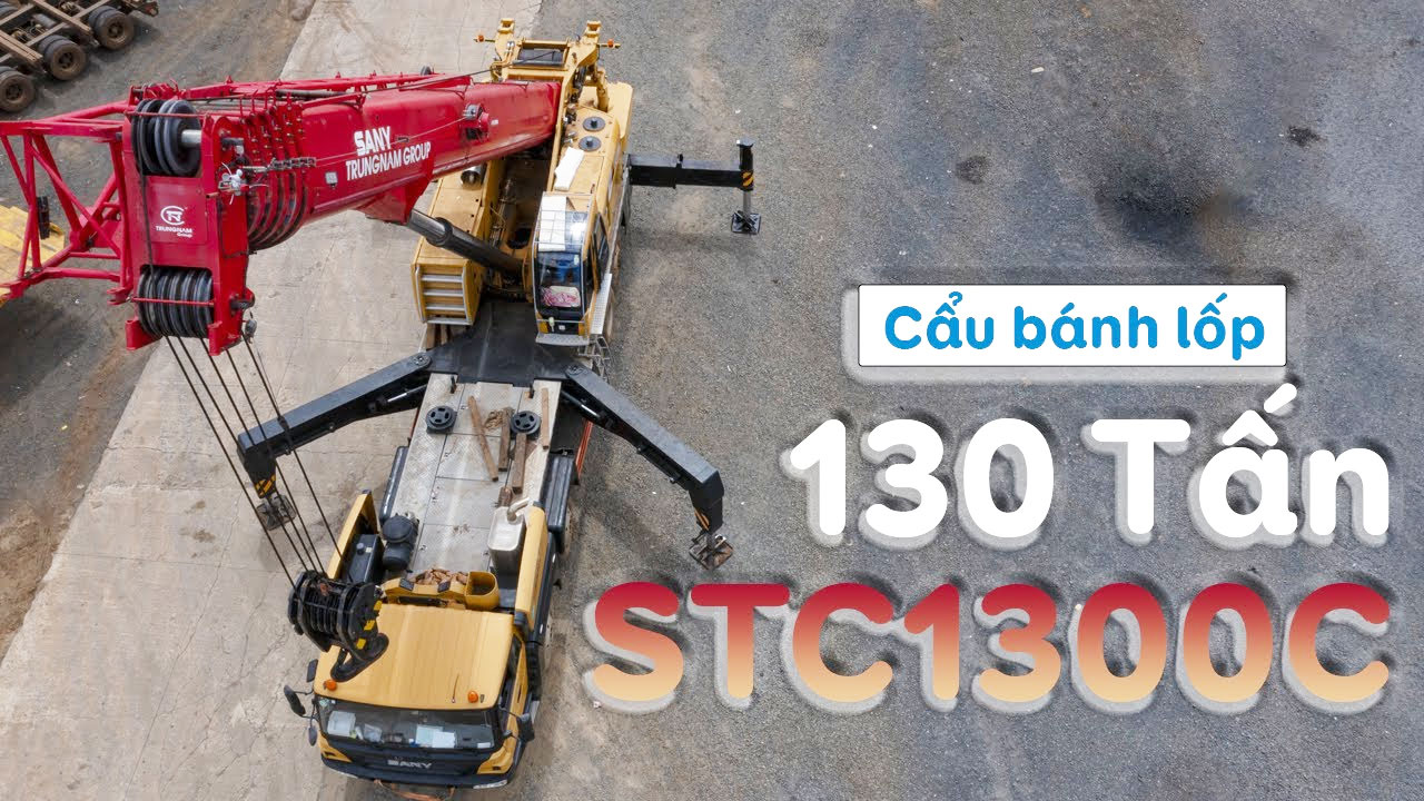 Cẩu bánh lốp 130 tấn - Sức mạnh và độ bền vượt trội